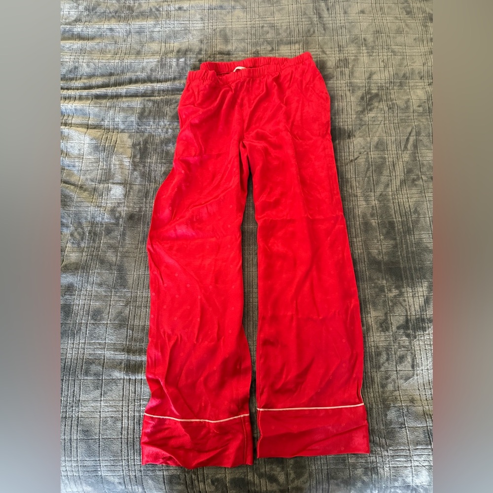 Victoria's Secret Vibrant Red Pajama Bottoms